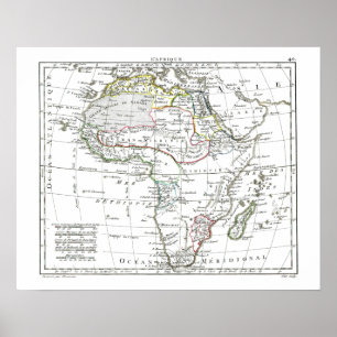 1806年の地図 – ラフリク ポスター