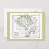 1806年の地図 – ラフリク ポストカード (正面/裏面)