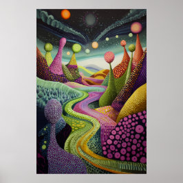 1806年の宇宙超現実主義の夢の風景 ポスター