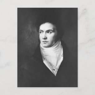 1806年の若いルートヴィヒ・ファン・ベートーベン ポストカード