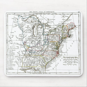 1806年地図 - アメリカ合衆国 マウスパッド