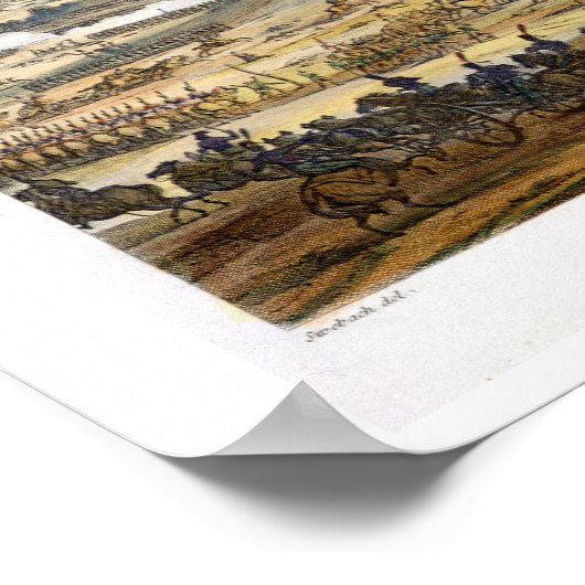 1806年10月14日のジェナの戦いEの刻印 ポスター (角)