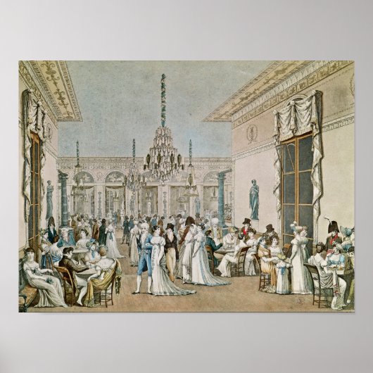 1807年のカフェフラスカティ ポスター (正面)