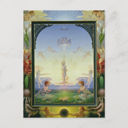 1808年の朝 ポストカード (正面)