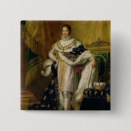 1808年後のヨセフBonaparte 缶バッジ (正面)