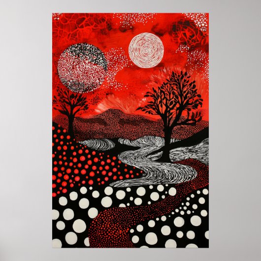 1809年の宇宙超現実主義の夢風景 ポスター (正面)