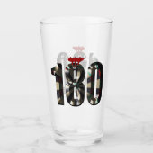 "180 in 3D：究極のダーツ寸法" タンブラーグラス (正面)