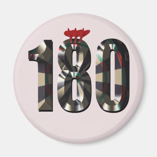 "180 in 3D：究極のダーツ寸法" マグネット (正面)