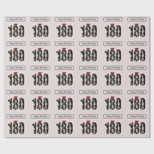 "180 in 3D：究極のダーツ寸法" ラッピングペーパー (フラット)