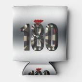 "180 in 3D：究極のダーツ寸法" 缶クーラー (正面)