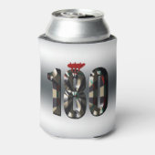 "180 in 3D：究極のダーツ寸法" 缶クーラー (缶裏面)