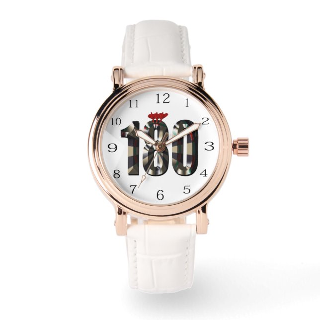 "180 in 3D：究極のダーツ寸法" 腕時計 (正面)