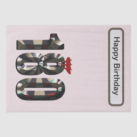 "180 in 3D：究極のダーツ寸法" 薄葉紙 (正面)