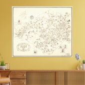 1810年の前ニューヨーク，オレンジ郡の地図 キャンバスプリント (インサイチュ (リビング))