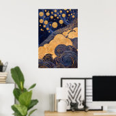 1810年の宇宙超現実主義の夢の風景 ポスター (ホームオフィス)