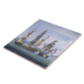 1810年5月3日のLe Sparviereの捕獲、engr タイル (側面)