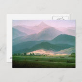 1810年～11年、リエセンゲビルジの風景 ポストカード (正面/裏面)