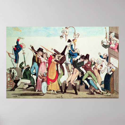 1811年の彗星の風刺画、c.1811 ポスター (正面)