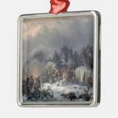 1812年にロシアフランス人戦争からの場面 メタルオーナメント (左)