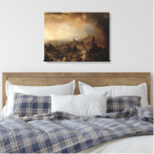 1812年のモスクワ焼き討ち キャンバスプリント (インサイチュ (寝室))