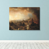 1812年のモスクワ焼き討ち キャンバスプリント (インサイチュ (ウッドフロア))