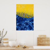 1812年の宇宙超現実主義の夢の風景 ポスター (キッチン)