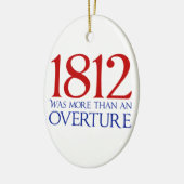 1812年は申し入れより多くでした セラミックオーナメント (左)