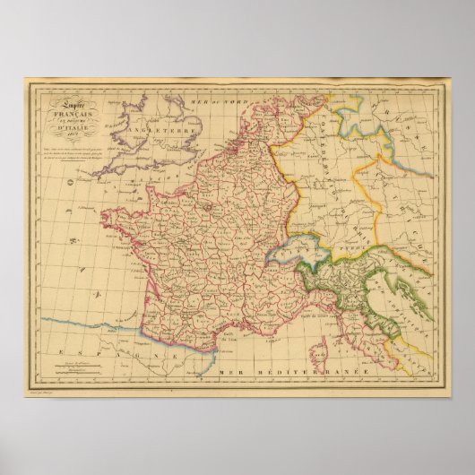 1812年フランスとイタリア帝国王国 ポスター (正面)