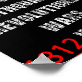 1812 America War New Madrid Earthquake Comet Mud F ポスター (角)