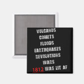 1812 America War New Madrid Earthquake Comet Mud F マグネット (正面/裏面)