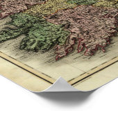 1813アイルランドの地図by John Pinkerton ポスター (角)