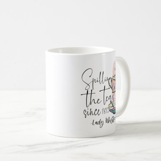 1813年から女性が口笛で茶を注いだ コーヒーマグカップ (正面右)