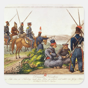 1814年にドンのコサック人 スクエアシール
