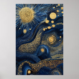 1814年の宇宙超現実主義の夢の風景 ポスター