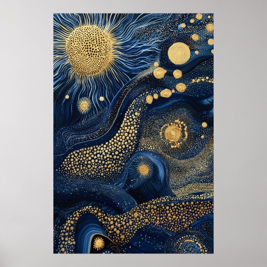 1814年の宇宙超現実主義の夢の風景 ポスター (正面)