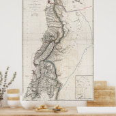 1814年ホーリーランドの地図 ポスター (キッチン)