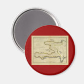 1814 Haiti Map by Mathew Carey マグネット (正面/裏面)
