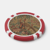 1815ヴィンテージ鳥花柄 ポーカーチップ (シングル)