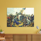 1815年のウォータールーの戦い キャンバスプリント (インサイチュ (リビング))