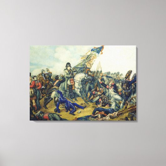 1815年のウォータールーの戦い キャンバスプリント (正面)