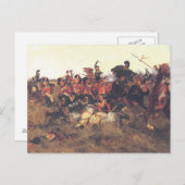1815年のクワトレブラスの戦い ポストカード (正面/裏面)