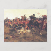 1815年のクワトレブラスの戦い ポストカード (正面)