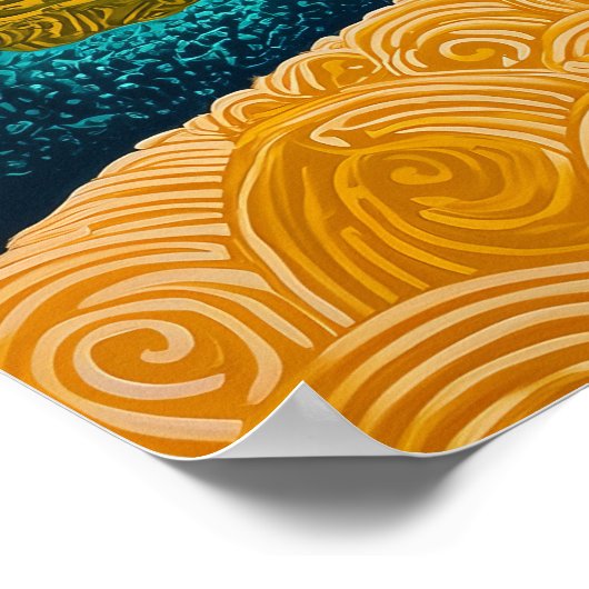 1815年の宇宙超現実主義の夢の風景 ポスター (角)