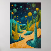 1815年の宇宙超現実主義の夢の風景 ポスター (正面)