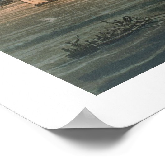 1816年27日のアルジェ威厳があるーの砲撃 ポスター (角)