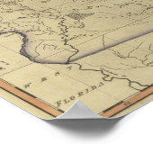 1817サミュエル・ルイス・アトラスのジョージア州 ポスター (角)