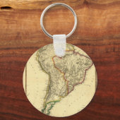 1817南米の地図 キーホルダー (正面)