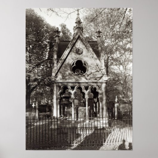 1817年に建てられたアベラードとヘロワーズの墓 ポスター (正面)