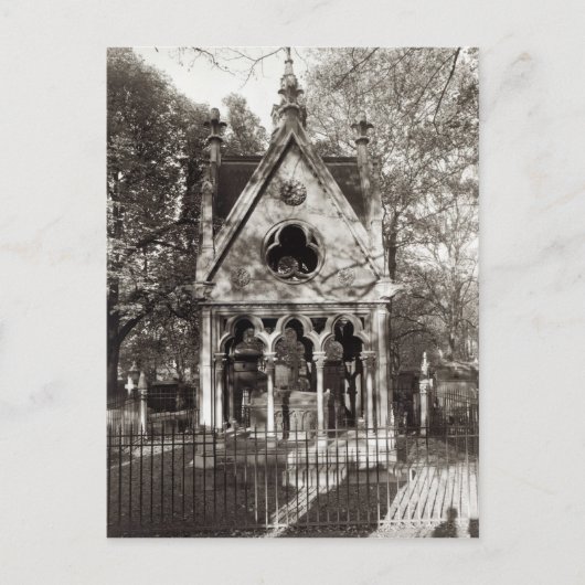 1817年に建てられたアベラードとヘロワーズの墓 ポストカード (正面)