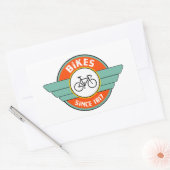 1817年以来のバイク 長方形シール (封筒)